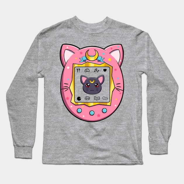 Luna Tamagotchi Long Sleeve T-Shirt by Adelaidelia